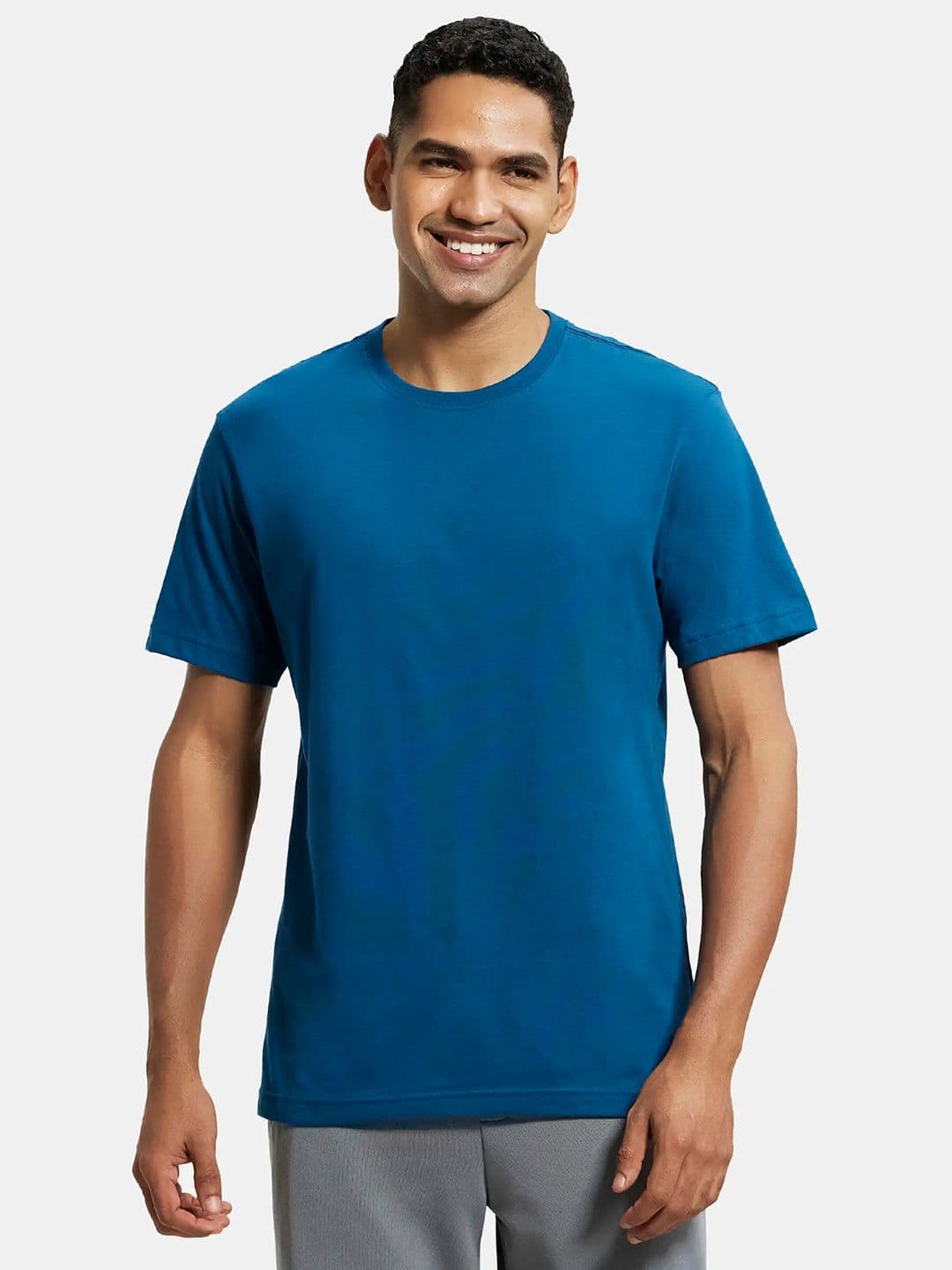 Jockey Combed Cotton Rich Round Neck Half Sleeve Tshirt-2714 - view 1