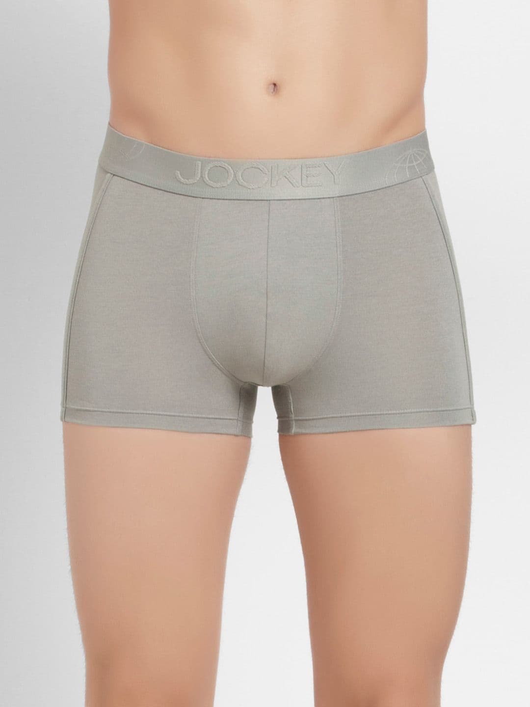 Jockey International Collection Men Grey Solid Trunks IC25 - view 1