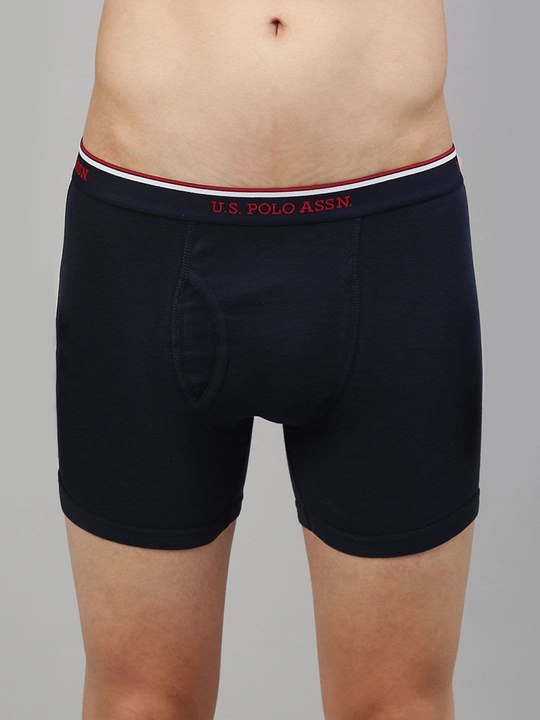 U.S. Polo Assn. Men Navy Blue Solid Trunks I667-195-P1 - view 1