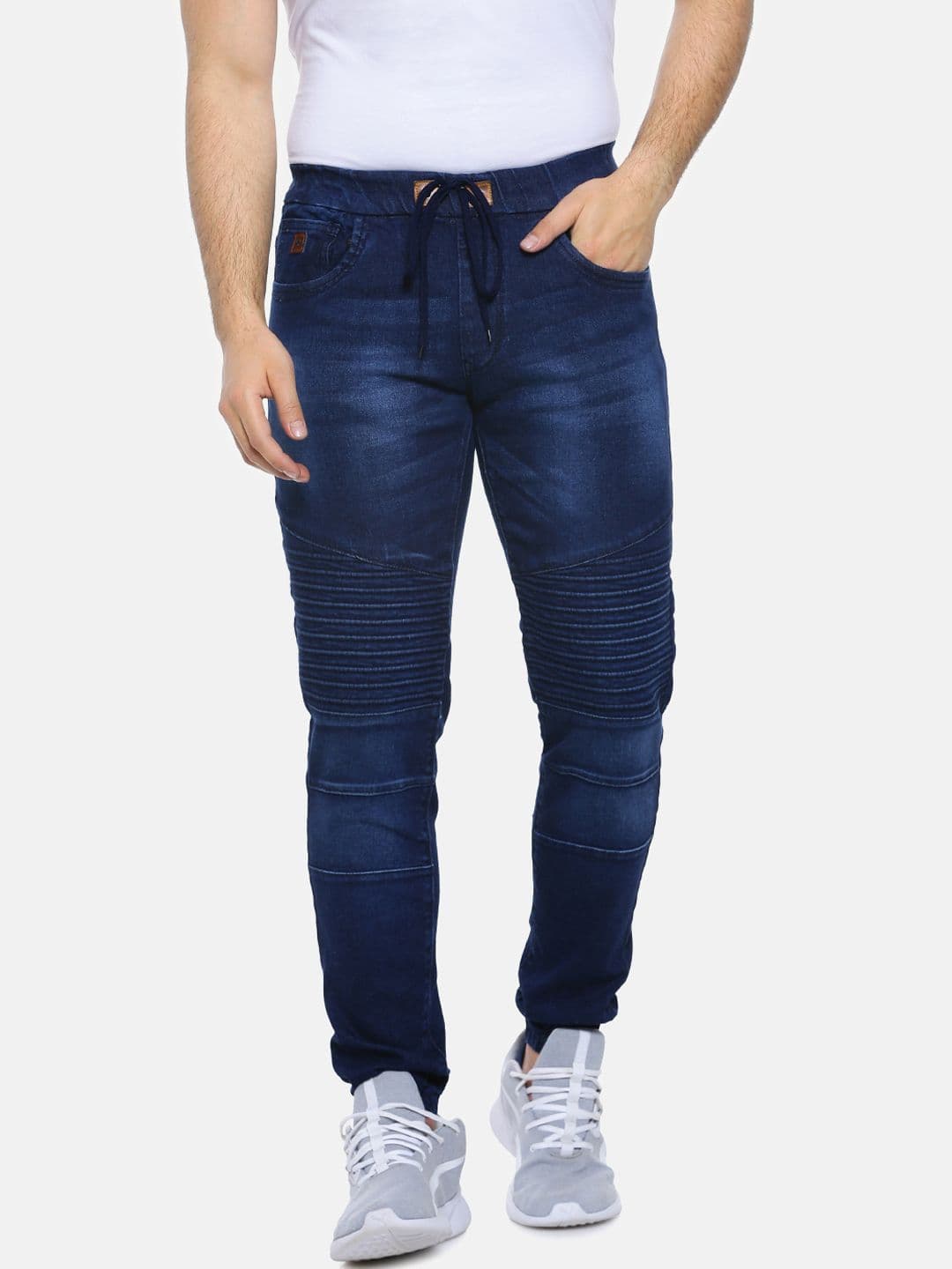 CAHOOT Men Blue Jogger Mid-Rise Dark Jeans - view 1