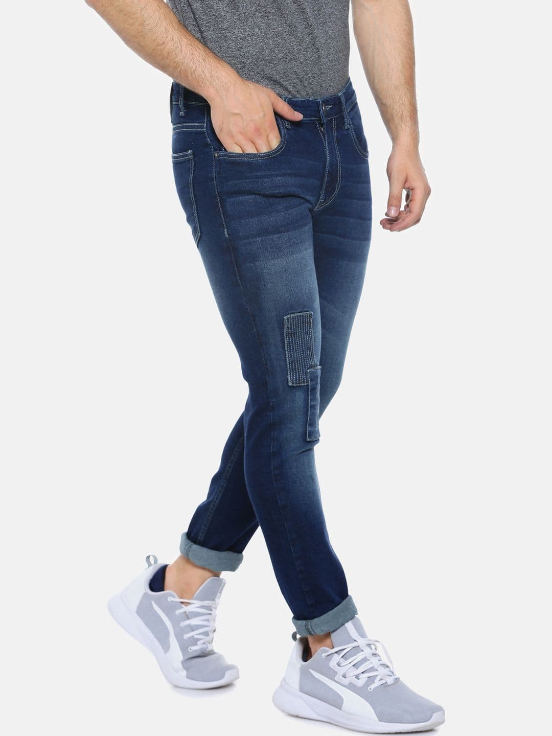 CAHOOT Men Blue Slim Fit Mid-Rise Clean Look Jeans - view 1