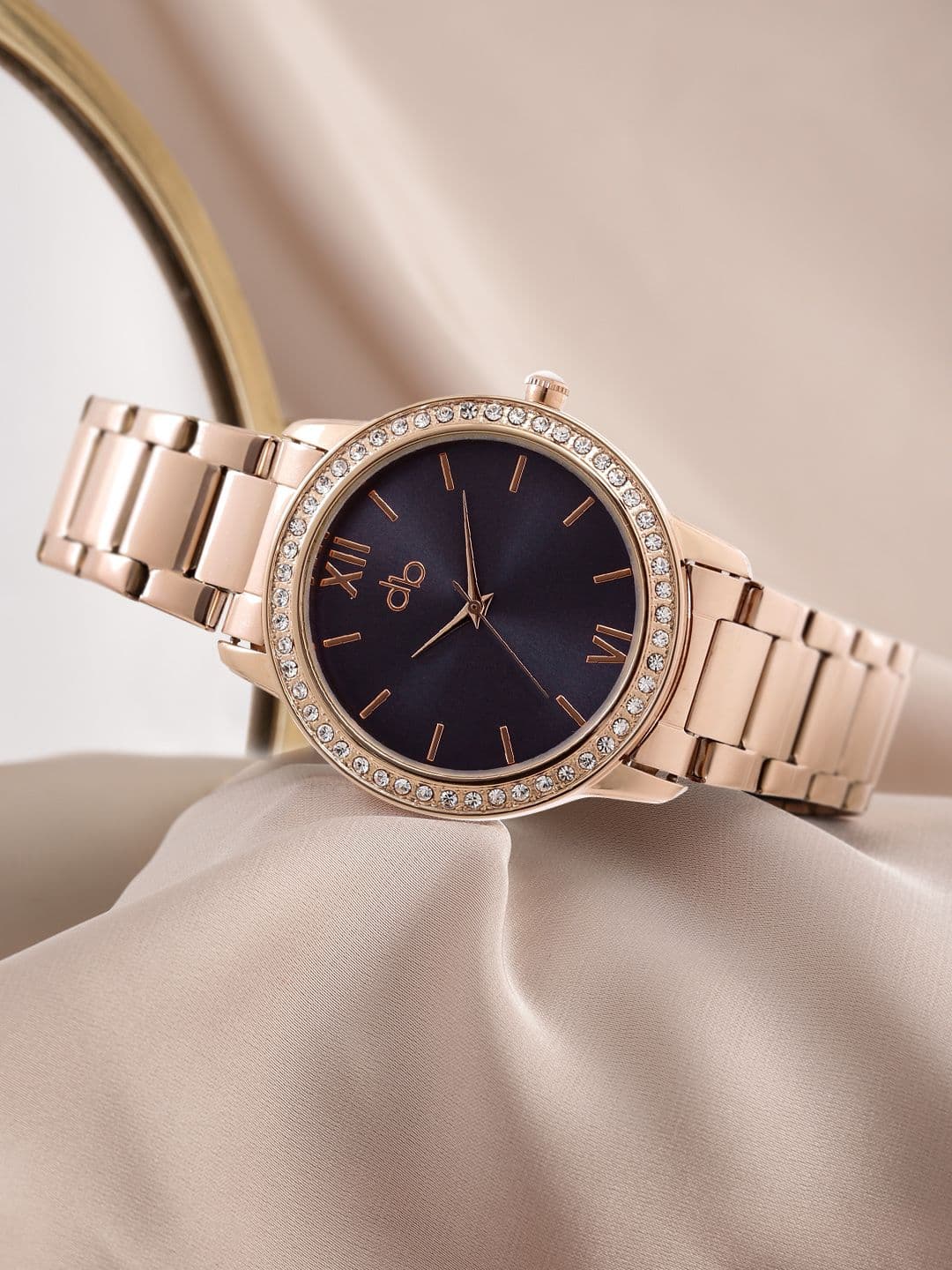 DressBerry Women Navy Embellished Dial Watch MFBTMLDBA7 - view 1