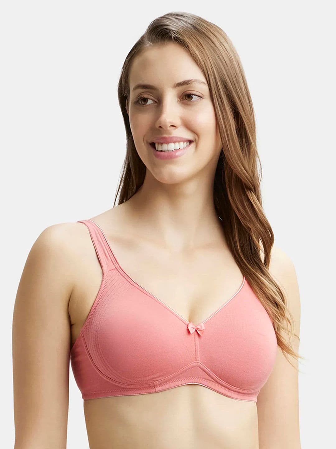 Jockey Wirefree Non Padded Super Combed Cotton Full Coverage Everyday Bra-1250 - view 1