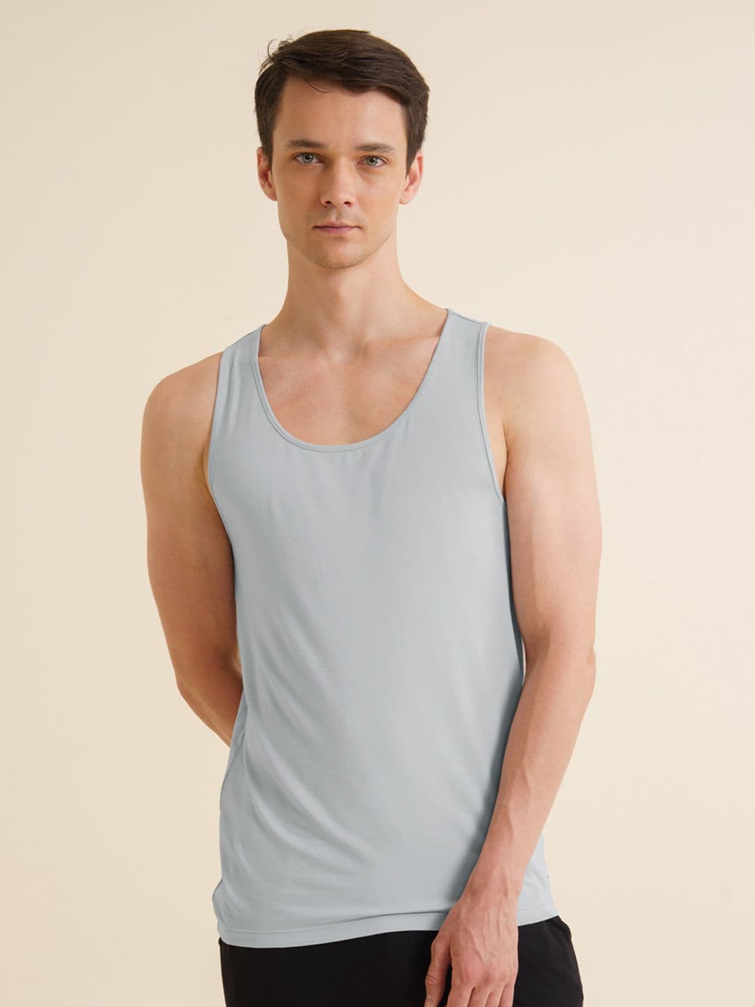 DAMENSCH Men Bamboo Round Neck Vest DAM-VEST-CG - view 1
