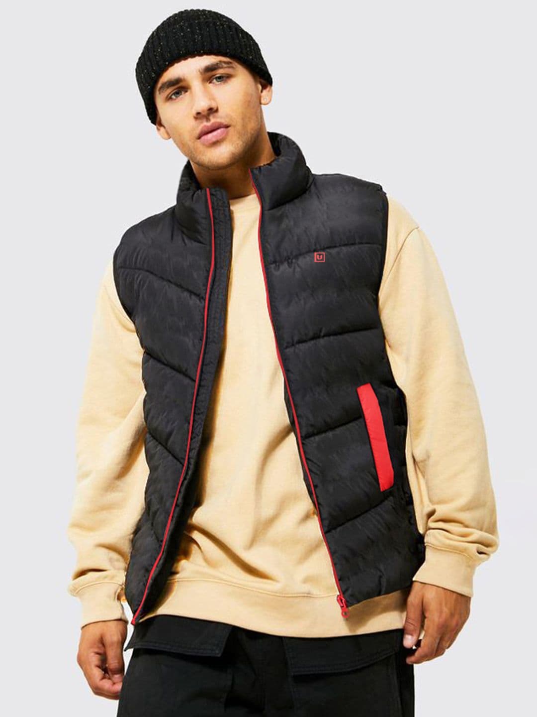 Urbano Fashion Men Gilet Puffer Jacket - view 1