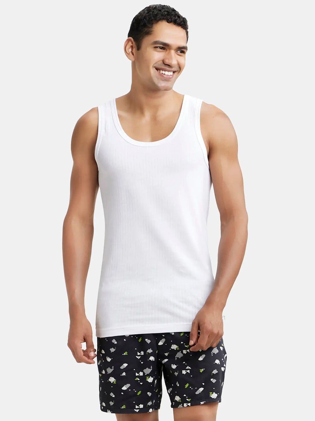 Jockey Combed Cotton Round Neck Sleeveless Vest-8816 - view 1