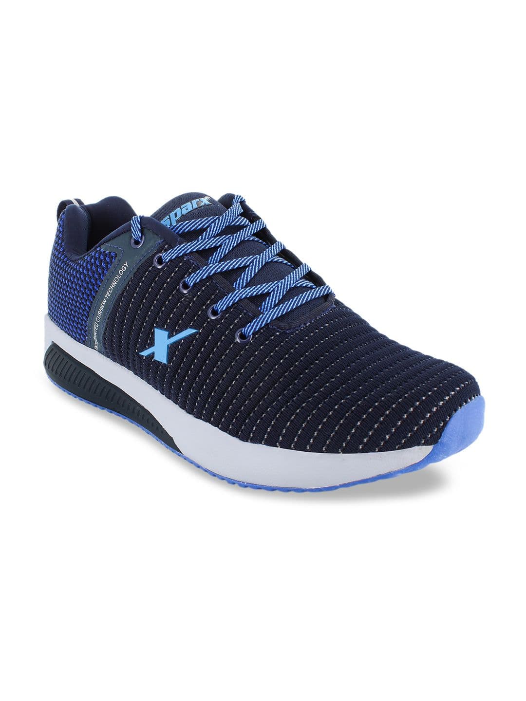 Sparx Men Navy Blue Mesh Running Shoes - view 1