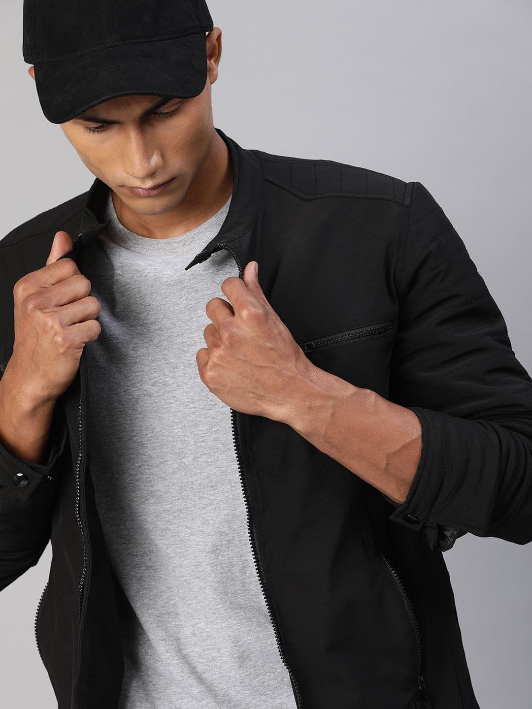 WROGN Men Black Solid Tailored Jacket - view 1