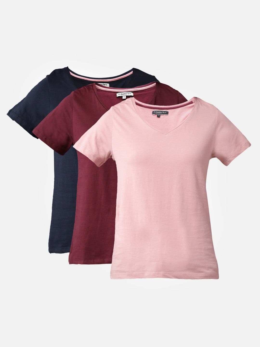 Roadster Women Pack Of 3 Solid V-Neck T-shirts - view 1