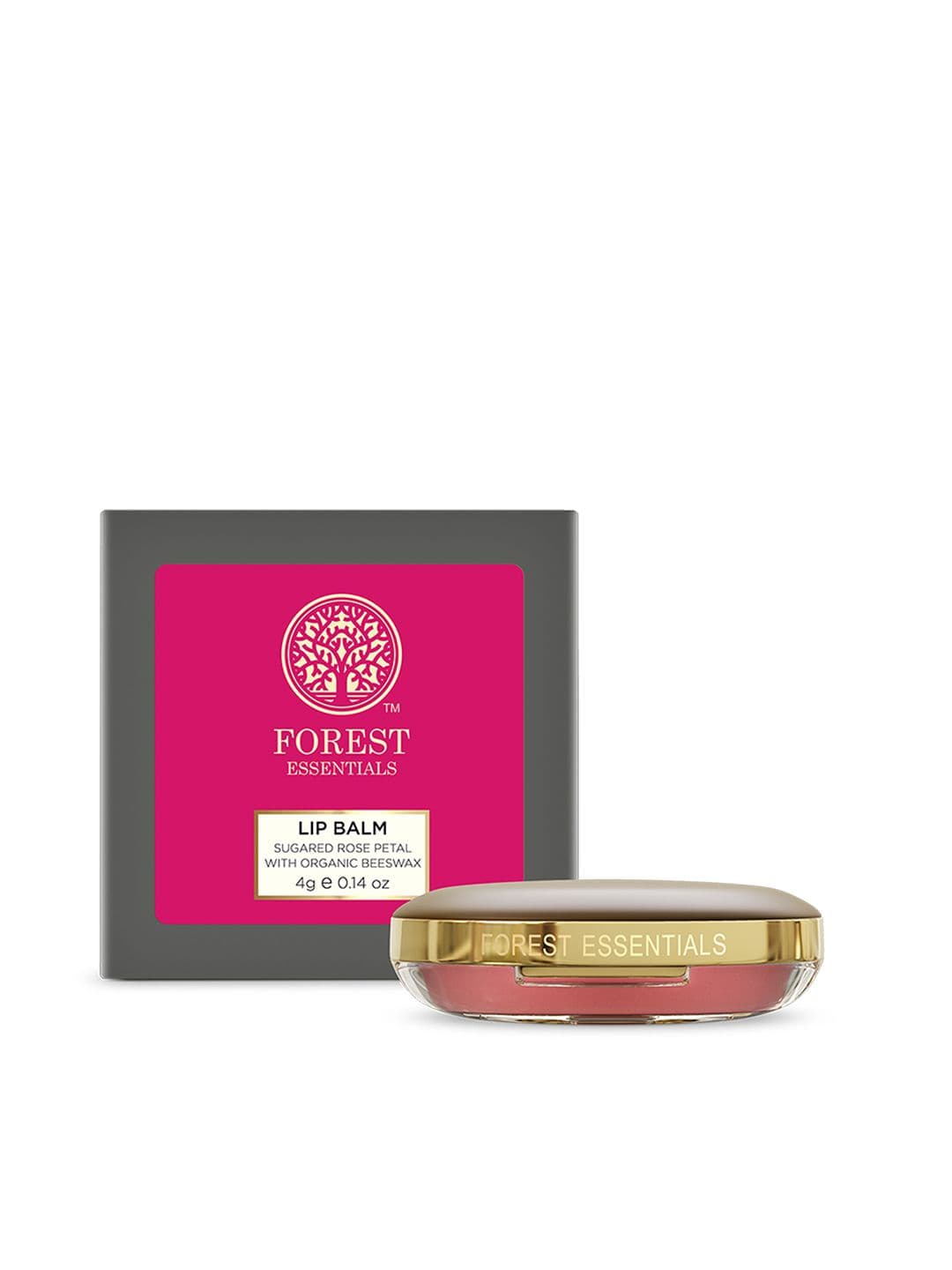 Forest Essentials Luscious Lip Balm Sugared Rose Petal For Dry & Chapped Lips - 4g - view 1