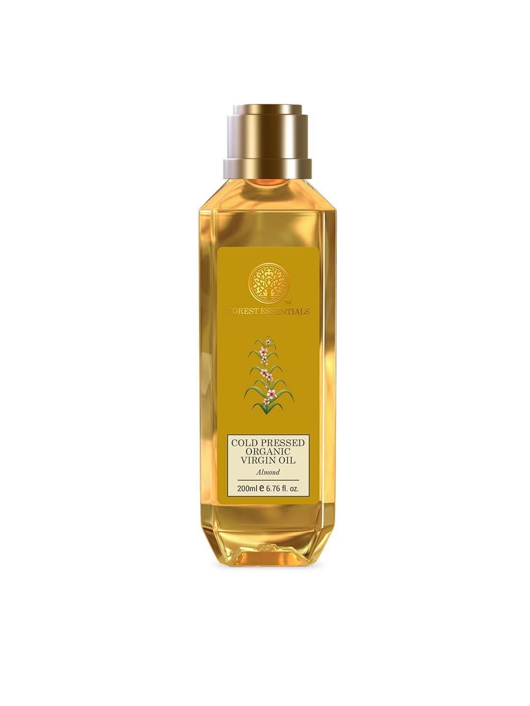 Forest Essentials Organic Cold Pressed Virgin Almond Oil For Hair & Skin - 200ml - view 1