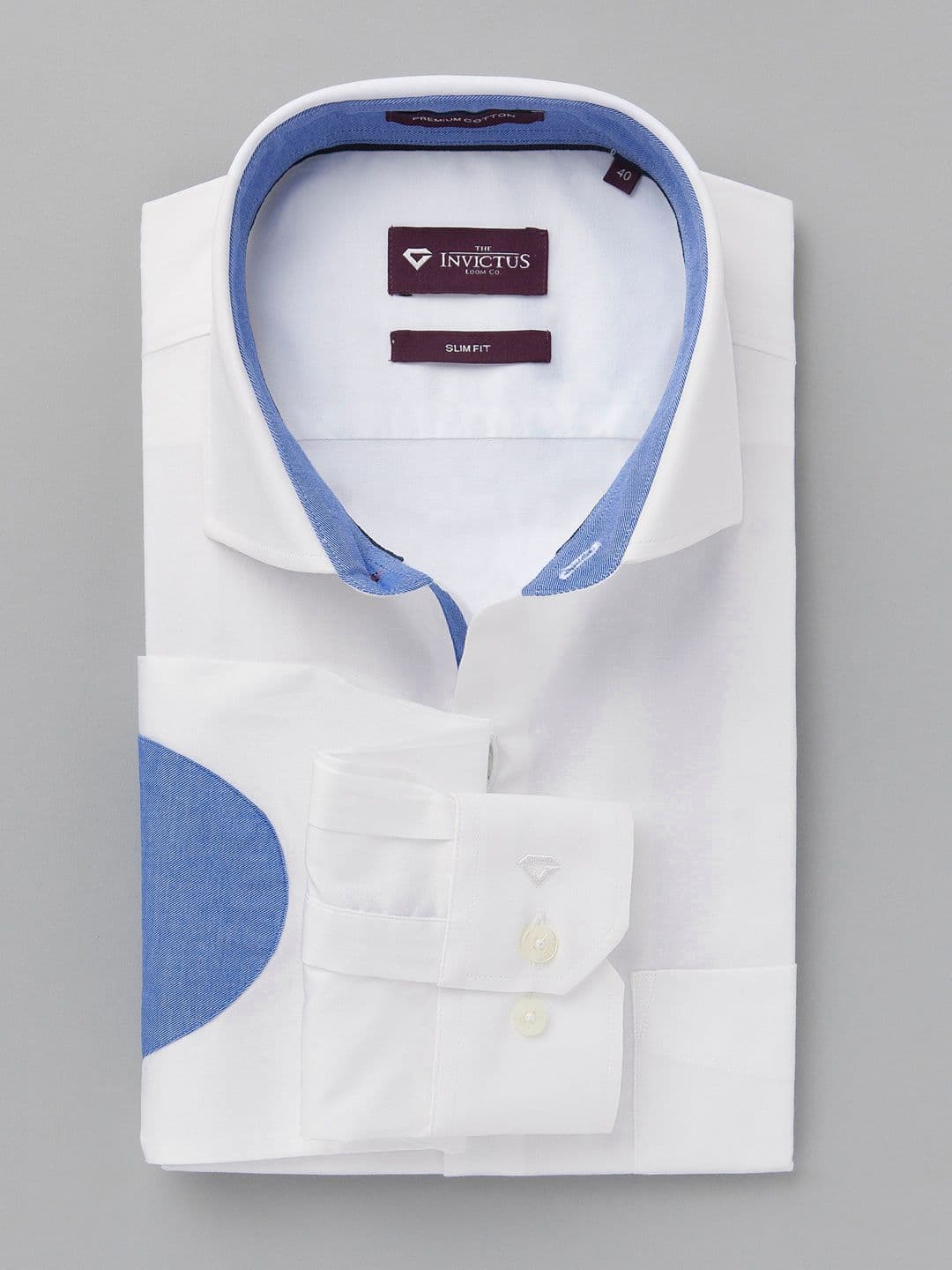 INVICTUS White Slim Fit Formal Shirt - view 1