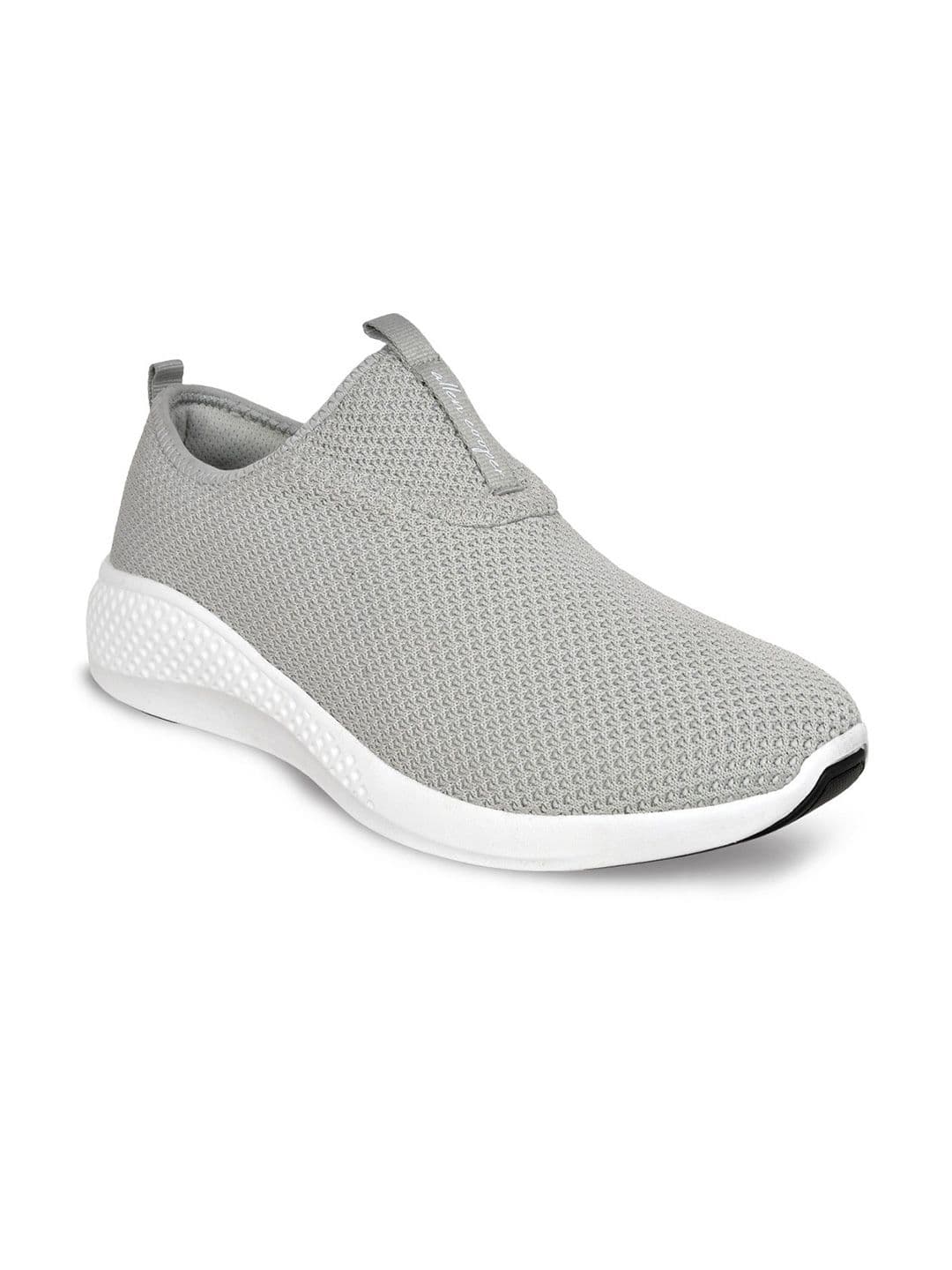 Allen Cooper Men Grey Mesh Walking Shoes - view 1