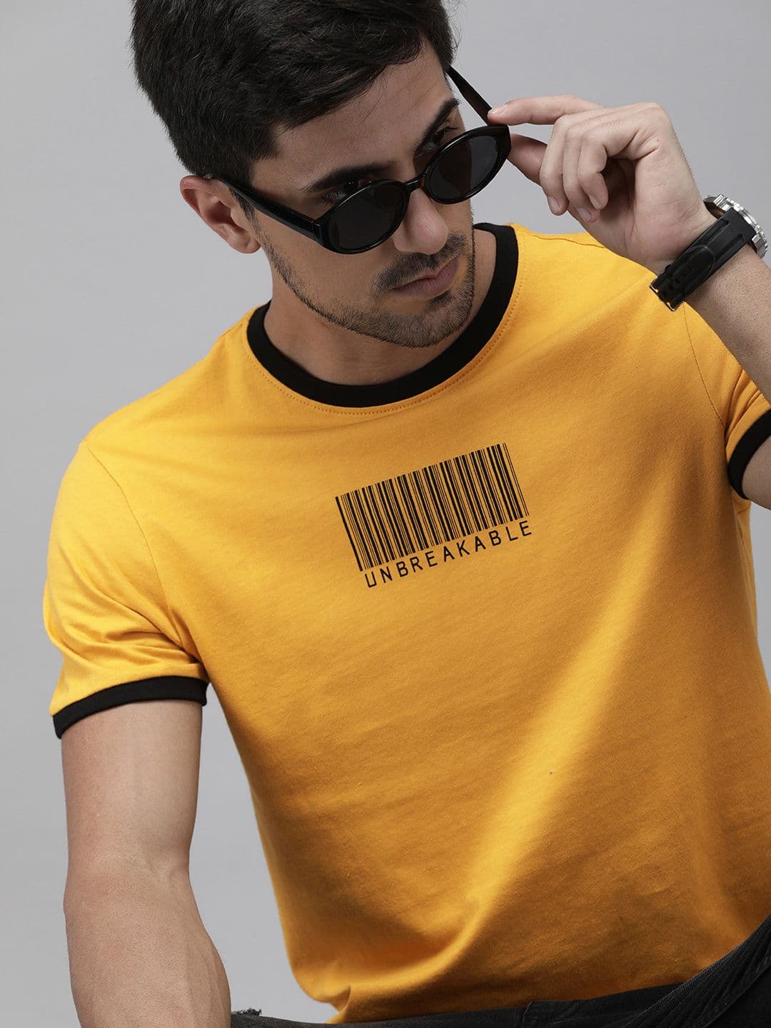 The Roadster Lifestyle Co. Typography Printed Pure Cotton T-shirt - view 1