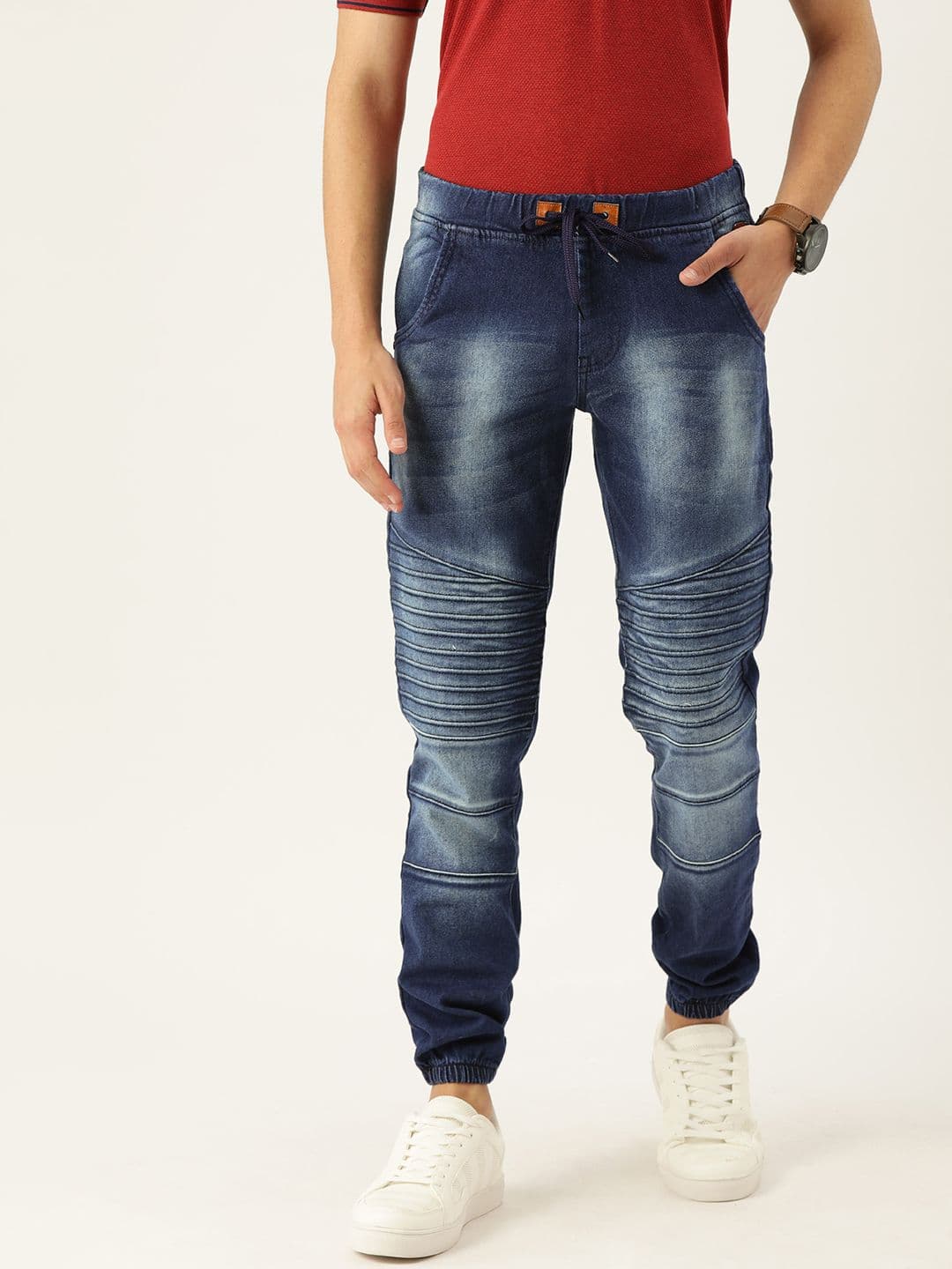 CAHOOT Men Blue Slim Fit Bio Wash Mid-Rise Clean Look Jeans - view 1