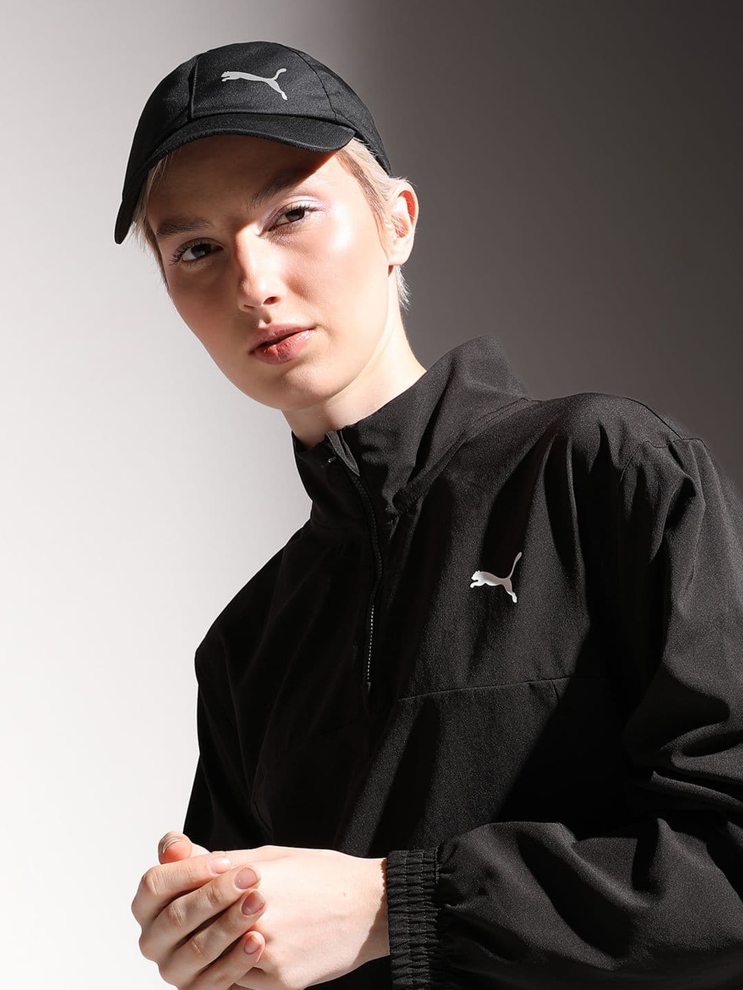 Puma Moisture-Wicking Poly Cotton Running Cap - view 1