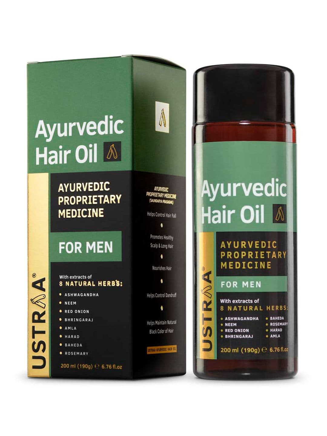 Ustraa Men Ayurvedic Hair Oil 200 ml - view 1