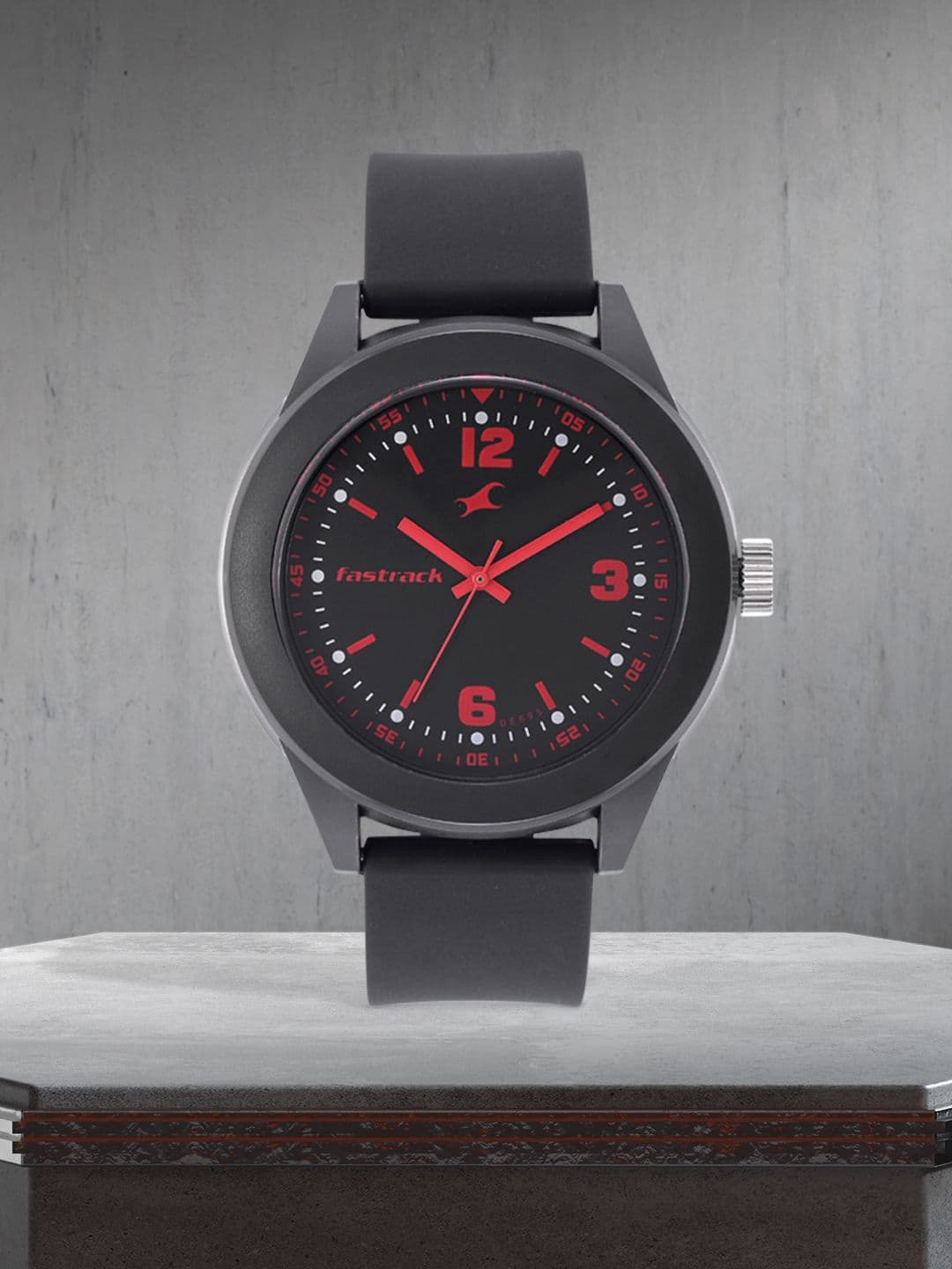 Fastrack Tees Quartz Analog With Black Dial Unisex Watch - Nt38003pp05w - view 1