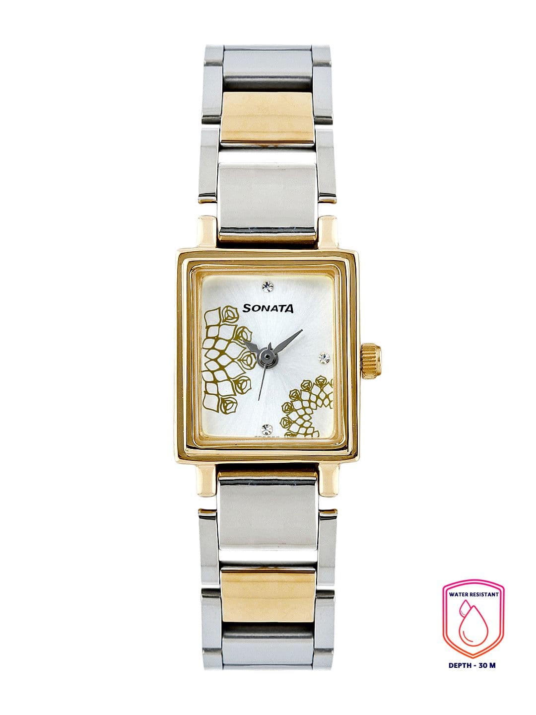 Sonata Quartz Analog With Silver Dial Watch For Women - Nt8080bm01 - view 1