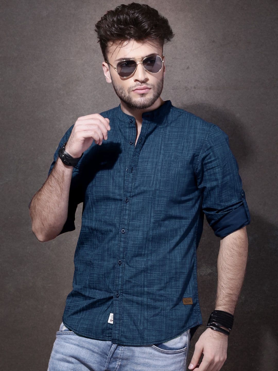 Roadster Men Blue Printed Casual Shirt - view 1