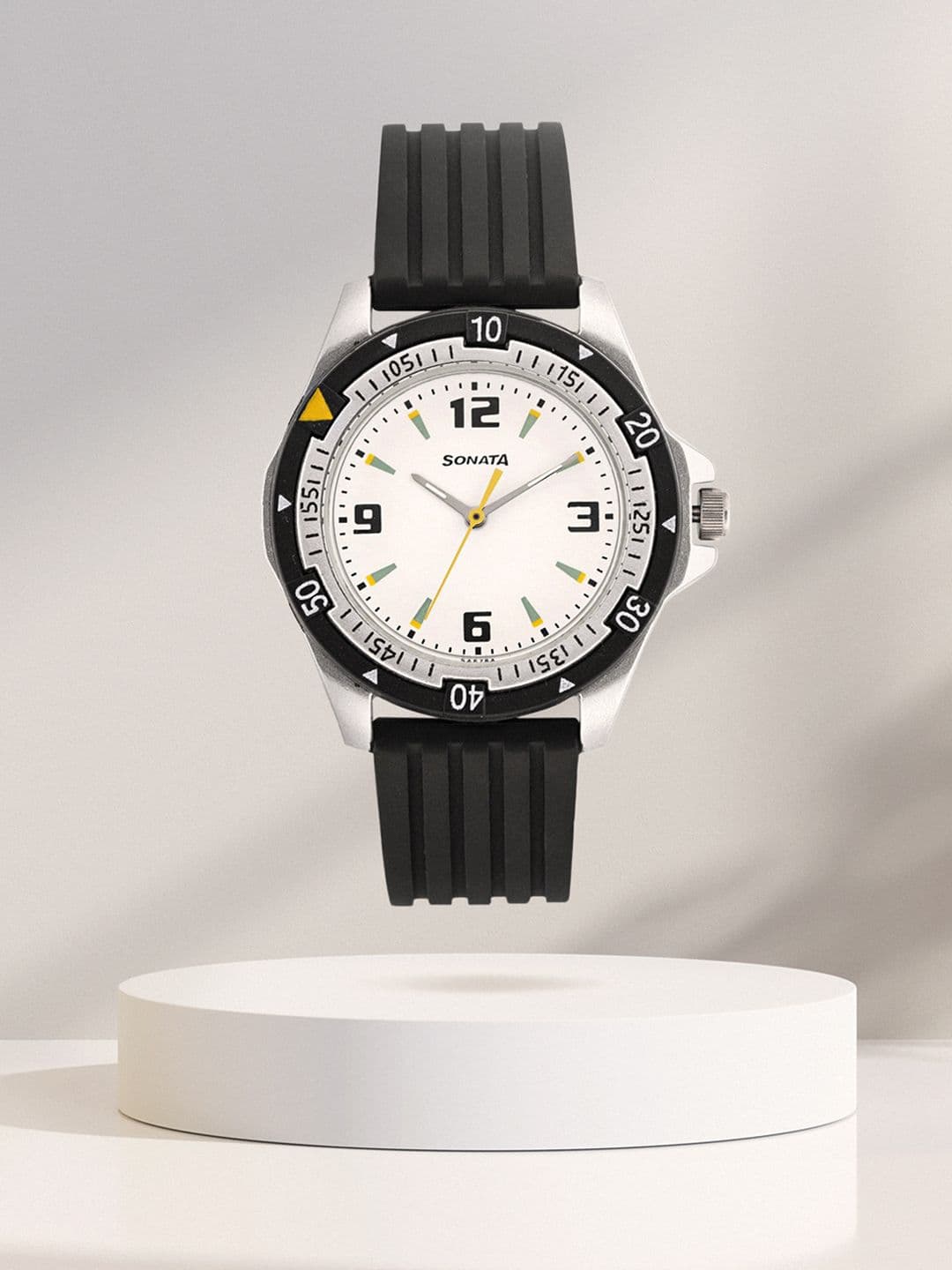 Sonata Sf Quartz Analog With White Dial Watch For Men- Nt7930pp01 - view 1