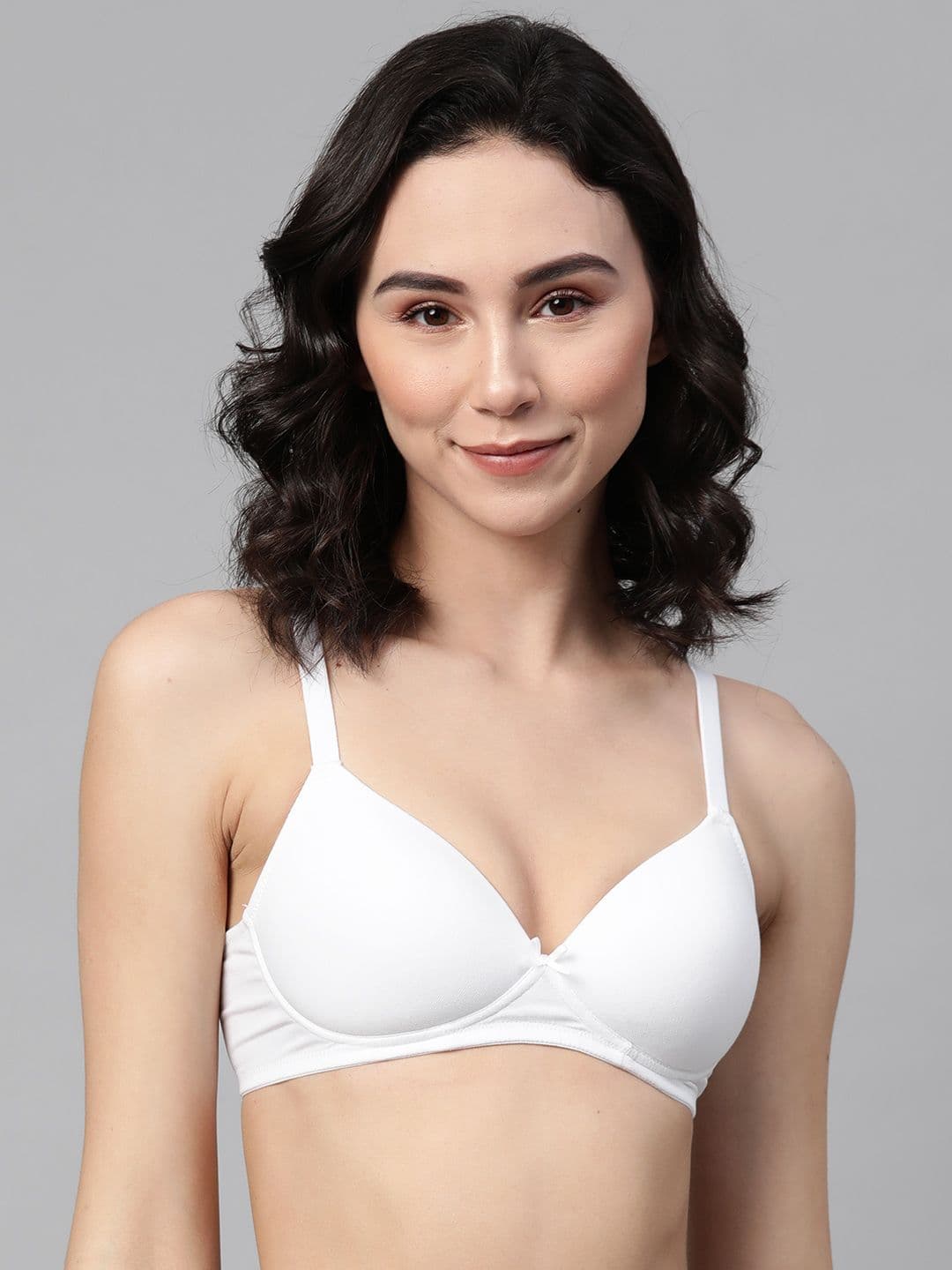 Marks & Spencer Cotton Rich Plain Sweetheart Neck Bra - view 1