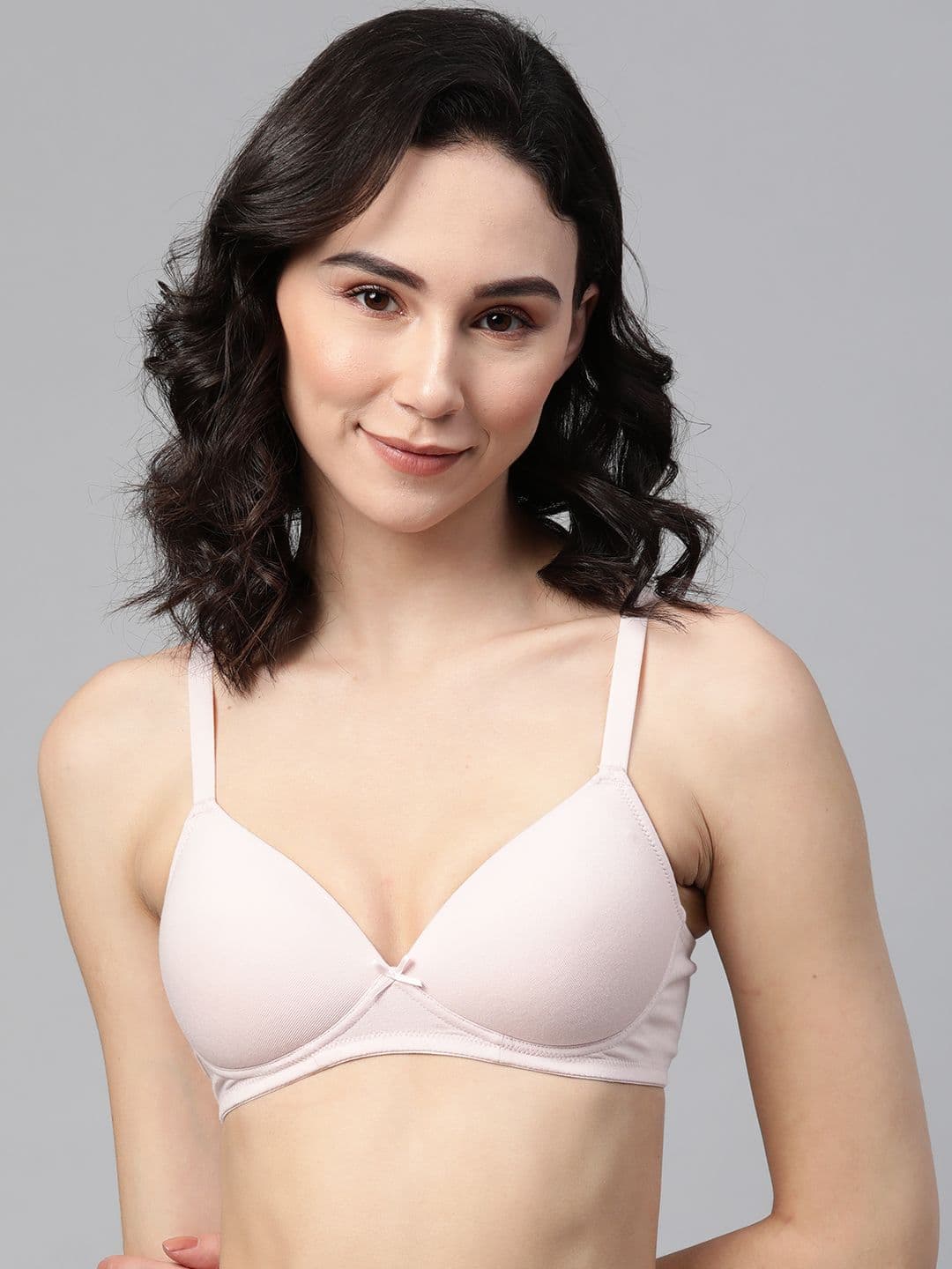 Marks & Spencer Cotton Rich Plain Sweetheart Neck Bra - view 1