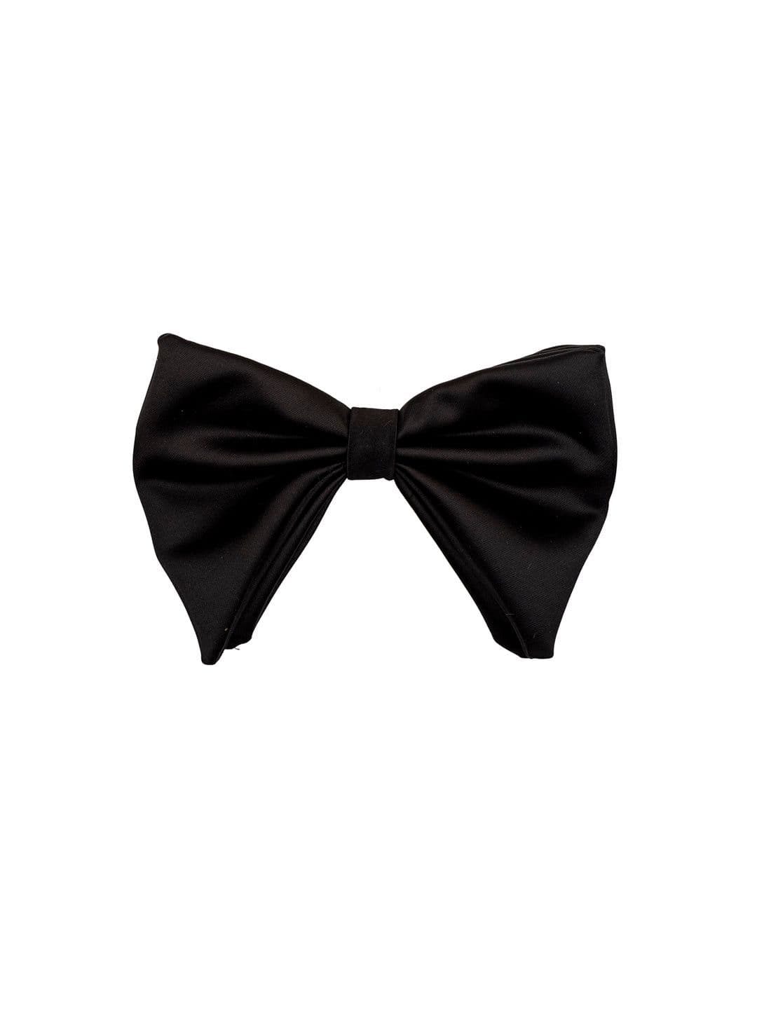 The Tie Hub Black Solid Bow Tie - view 1