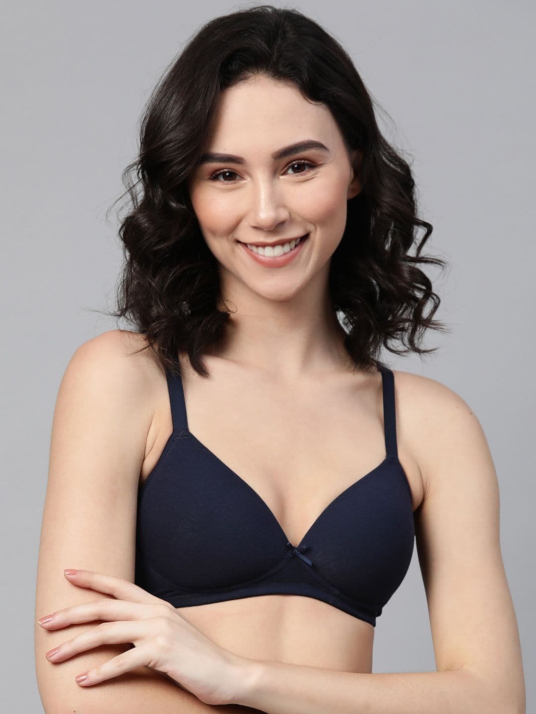 Marks & Spencer Cotton Rich Plain Sweetheart Neck Bra - view 1