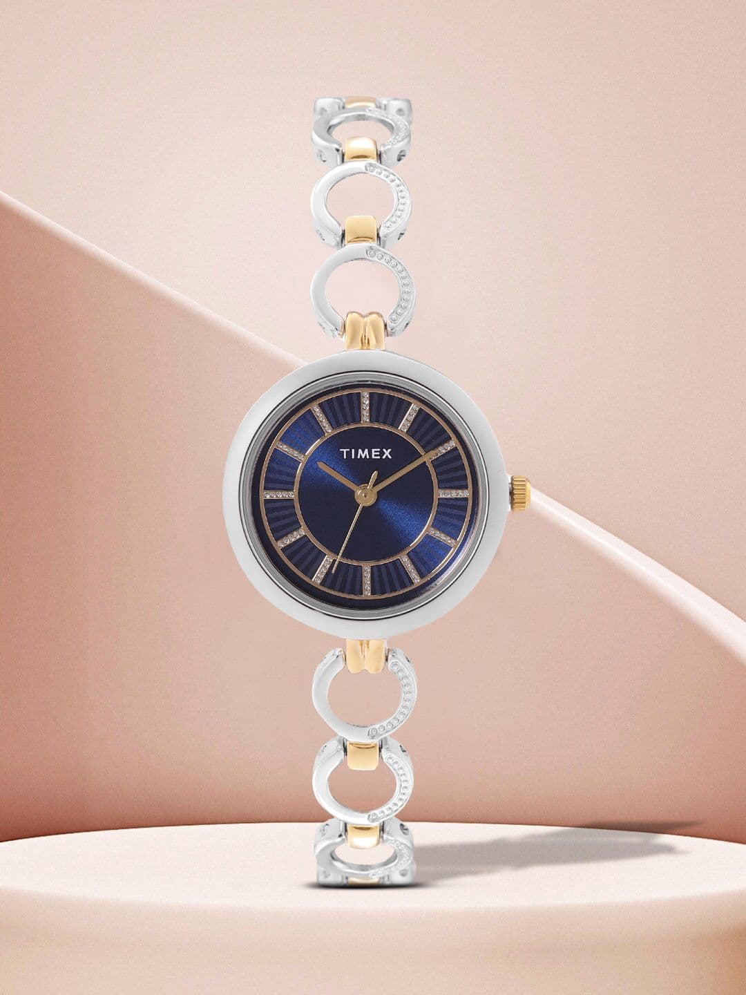 Timex Round 21mm Blue Dial Analog Women Watch - TWEL11417 - view 1