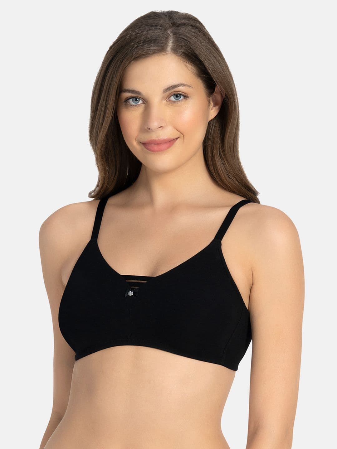 Amante Solid Non Padded Wirefree All Day Pretty Super Support Bra - BRA78401 - view 1