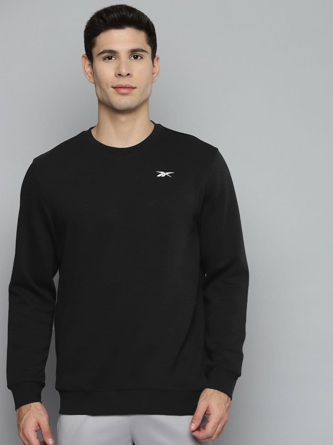 Reebok Men Black Sweatshirt - view 1