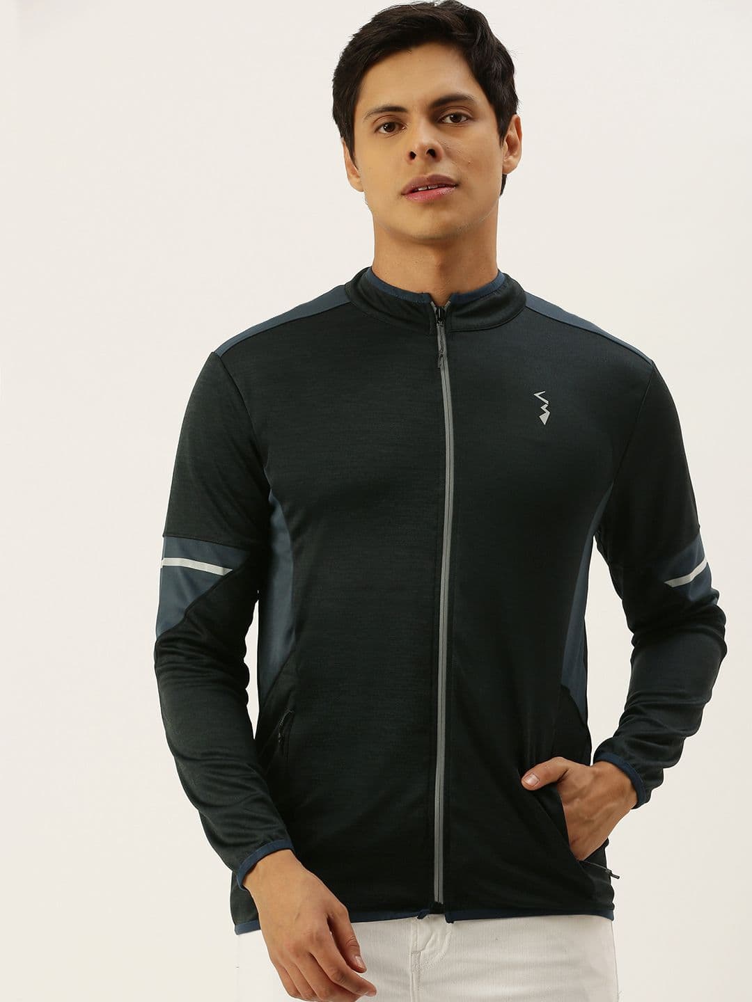 CAHOOT Men Charcoal Grey Lightweight Sporty Jacket - view 1