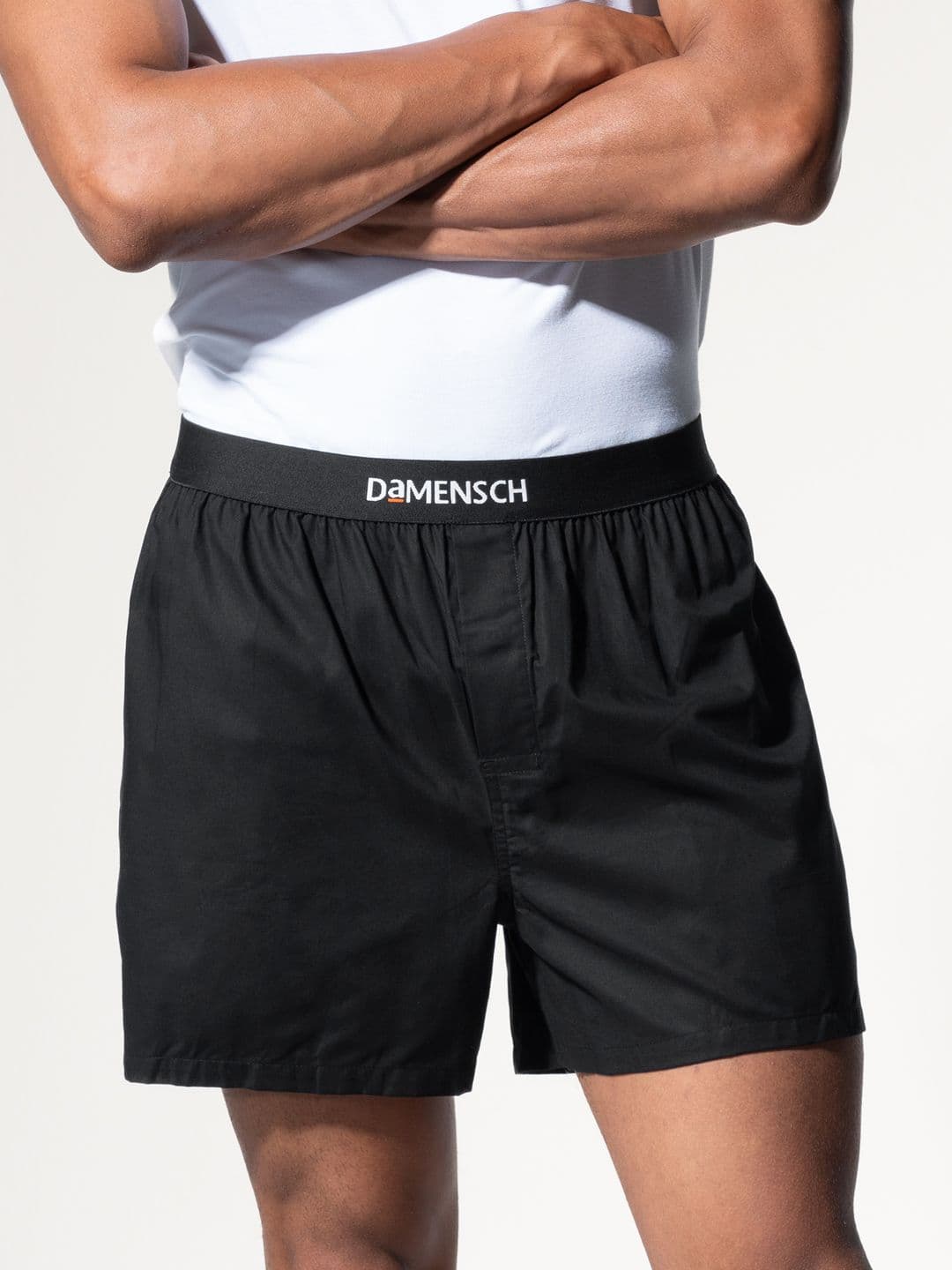 DaMENSCH Men Solid Black Ultra-Light Cotton Regular Fit Inner Boxer - view 1