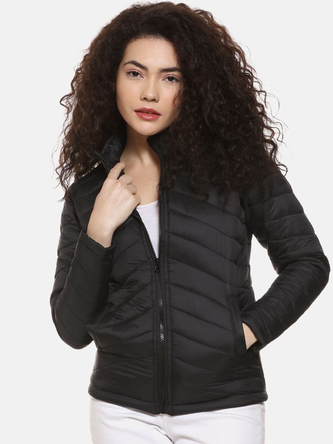 PINACOLADA Women Black Solid Puffer Jacket - view 1