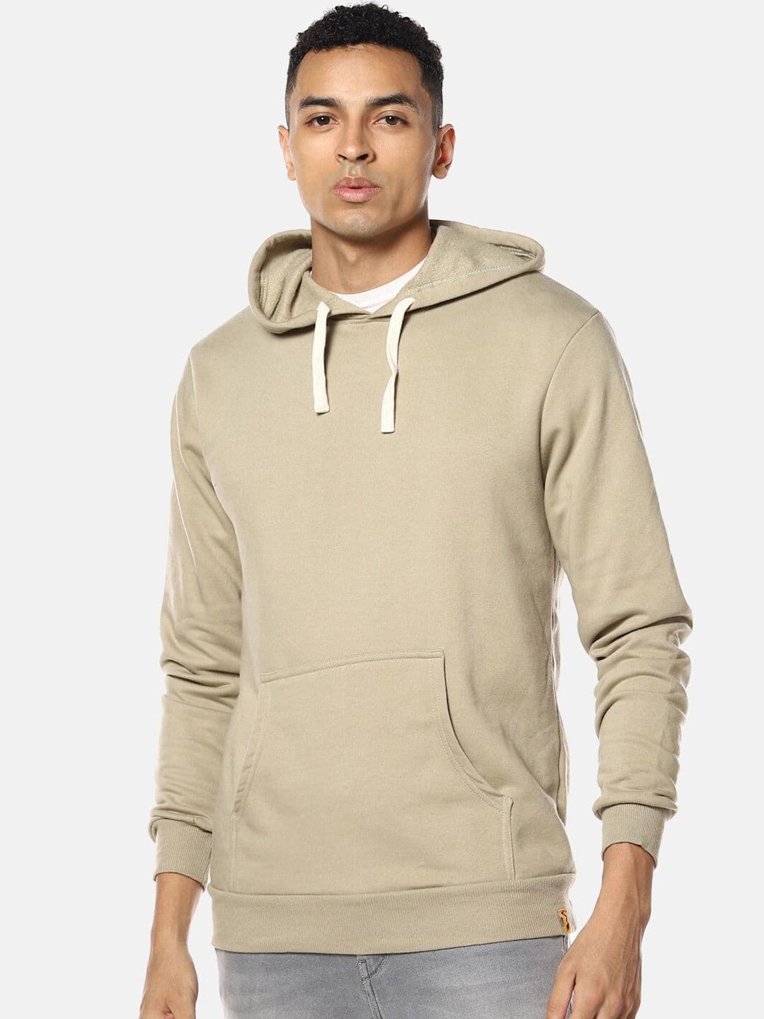 CAHOOT Men Olive Green Hooded Sweatshirt - view 1