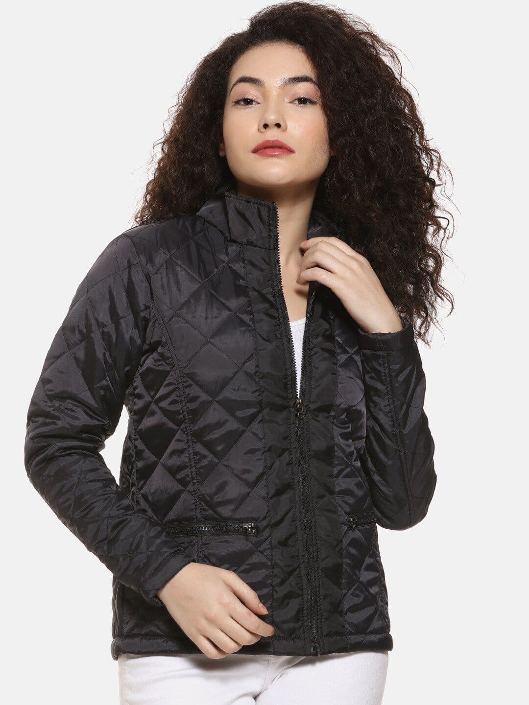 PINACOLADA Women Black Bomber Jacket - view 1