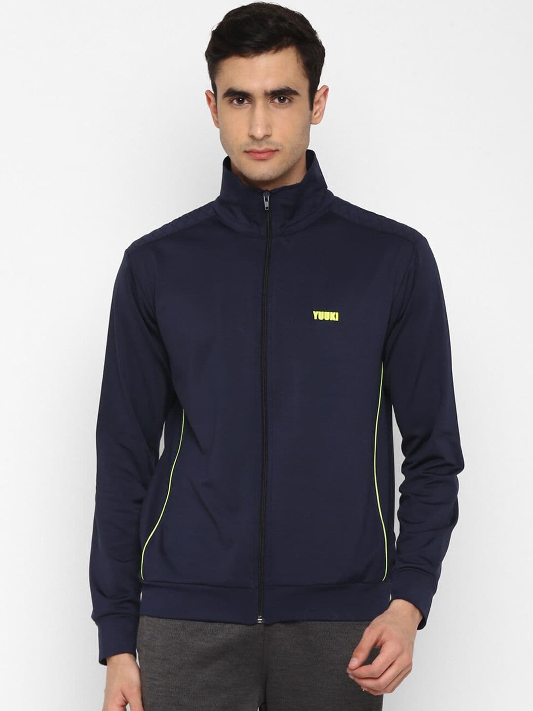 Yuuki Men Navy Blue Lightweight Sporty Jacket - view 1