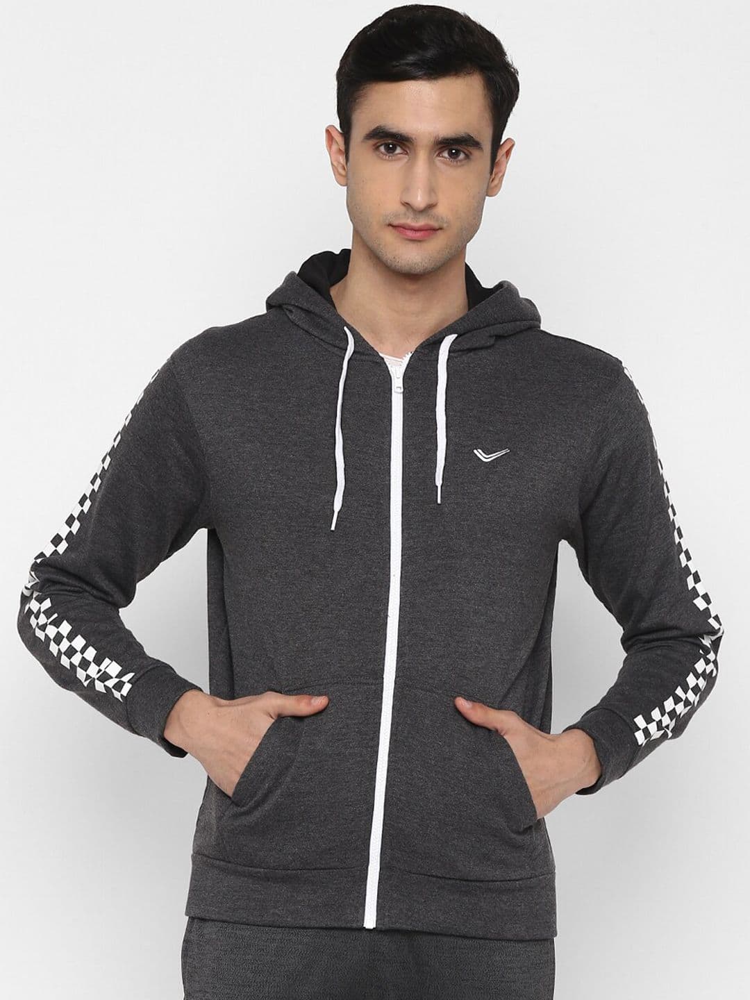 Yuuki Men Grey Solid Lightweight Sporty Jacket - view 1