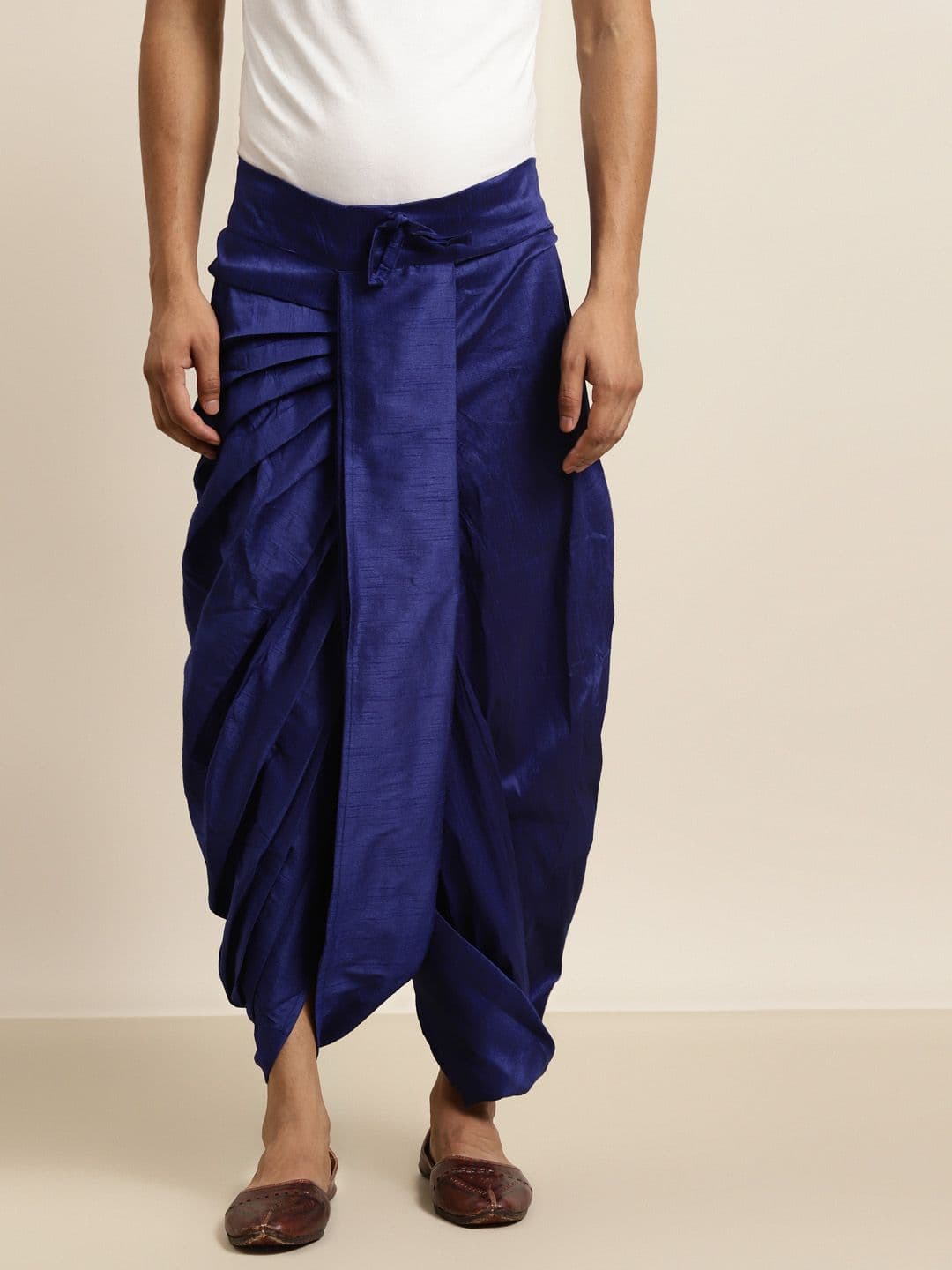 SOJANYA Men Blue Solid Dhoti Pants - view 1