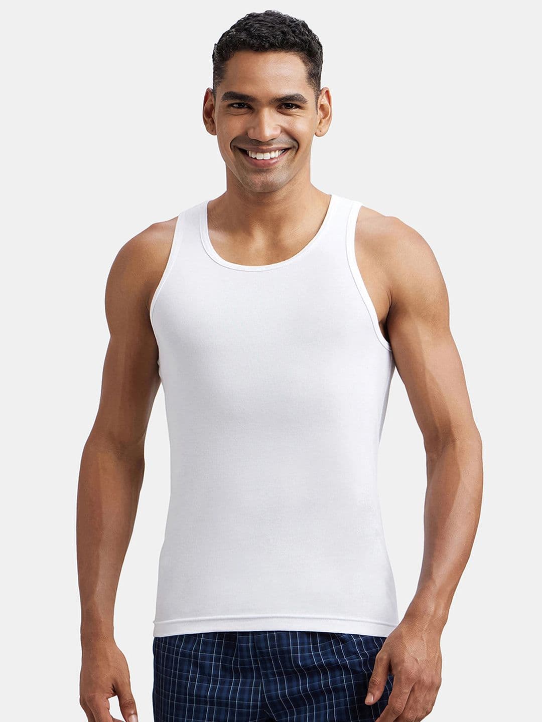 Jockey Combed Cotton Rib Round Neck Sleeveless Vest-FP04 - view 1
