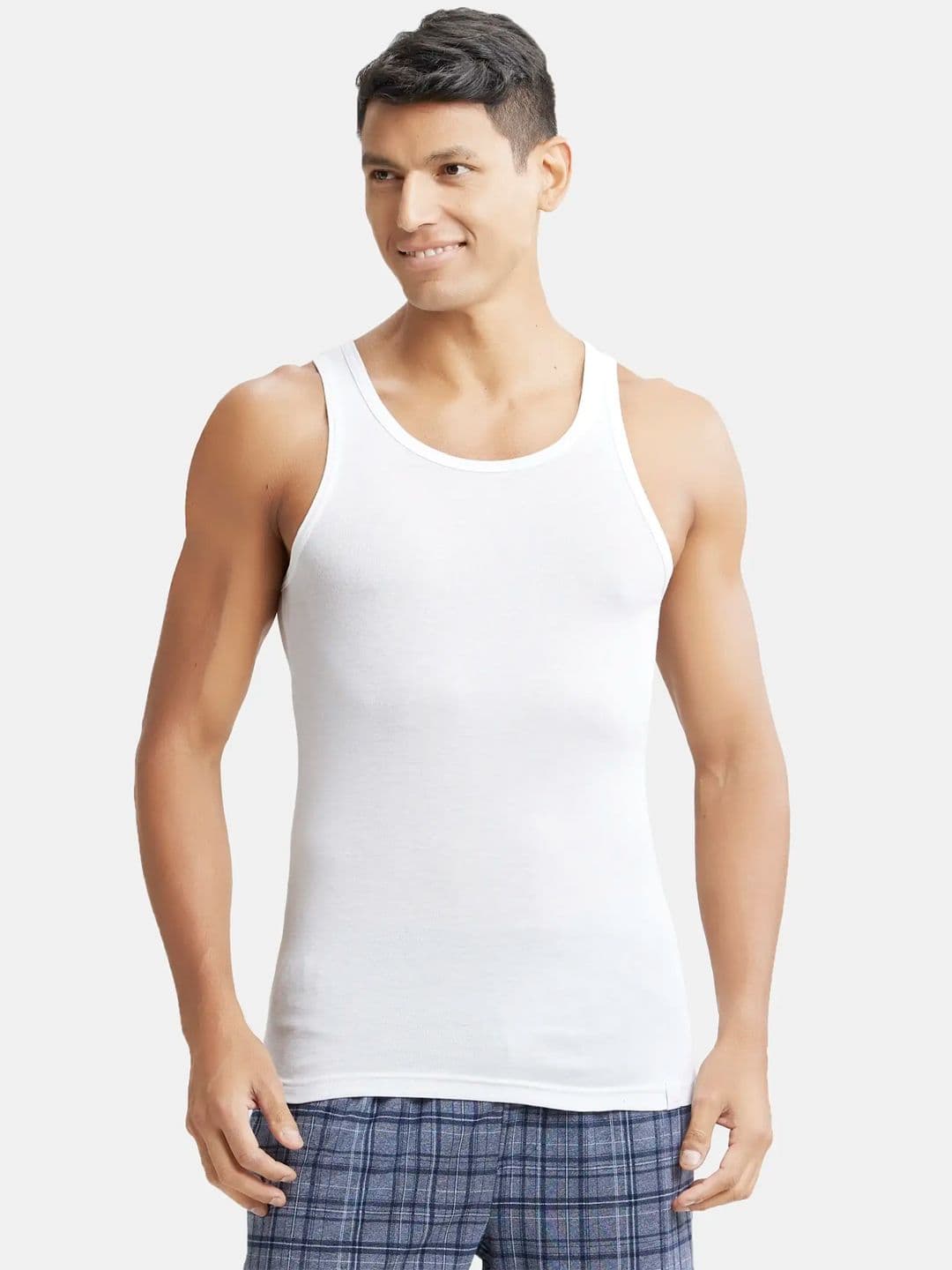 Jockey Tencel Micro Modal Rib Sleeveless Vest with Extended Length for Easy Tuck-IC13 - view 1