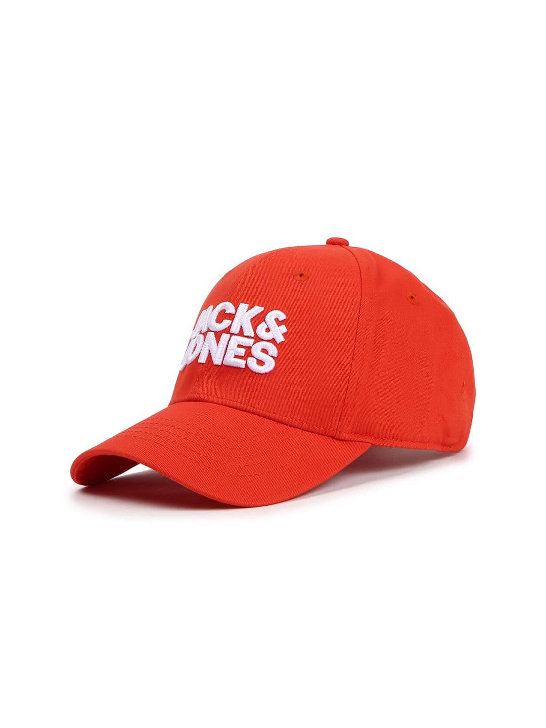 Jack & Jones Men Orange & White Printed Baseball Cap - view 1