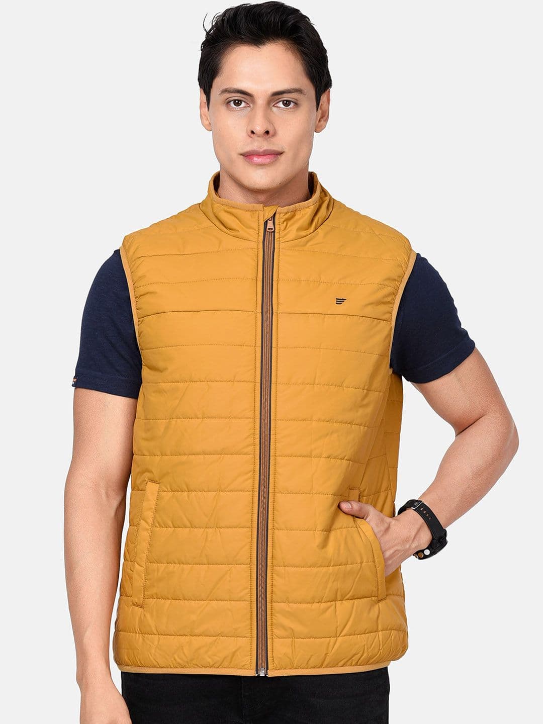 t-base Men Mustard Insulator Puffer Jacket - view 1