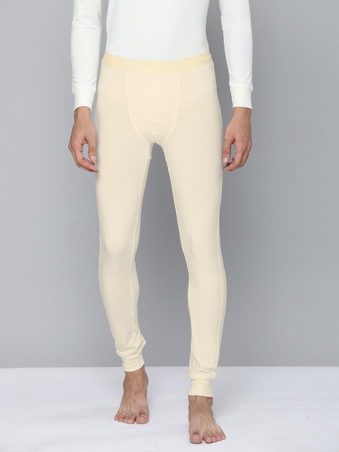 Levis Men Cream Solid Premium Regular Fit Thermal Bottoms - view 1