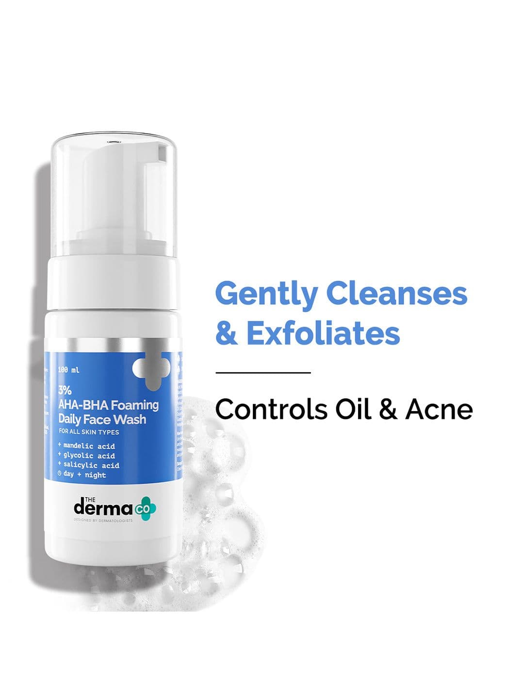 The Derma co. 3% AHA-BHA Foaming Face Wash - view 1