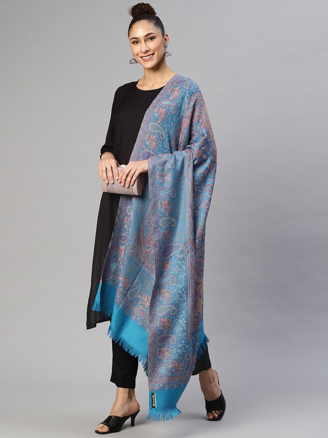WEAVERS VILLA Women Woollen Winter Shawl - view 1