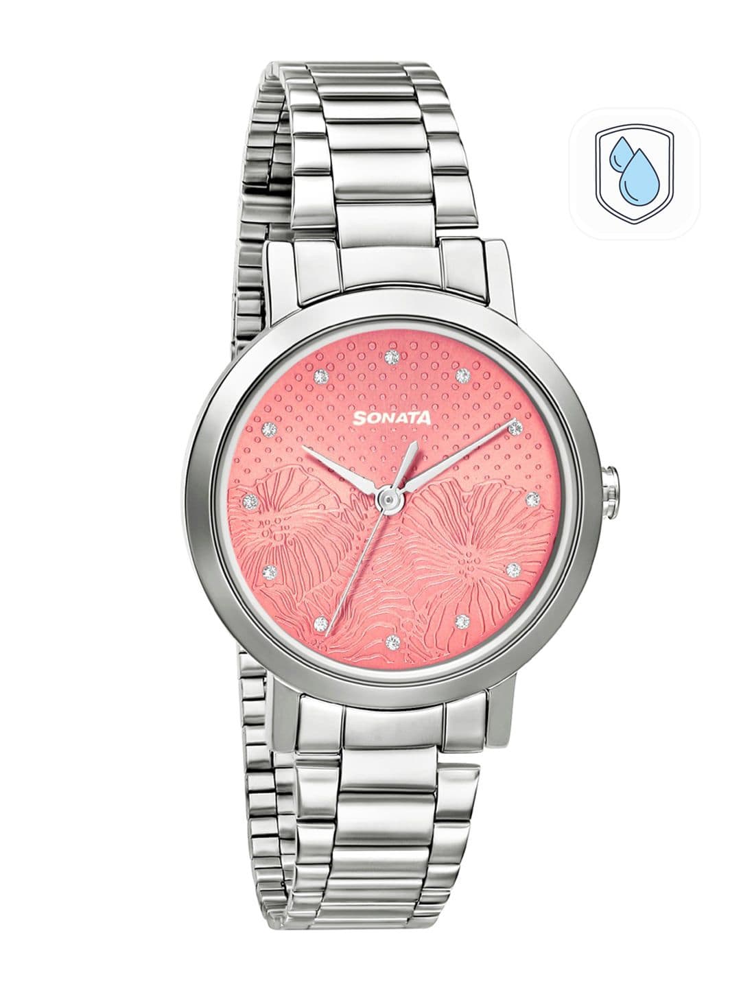 Sonata Linnea Quartz Analog With Pink Dial Watch For Women - Nt8174sm01 - view 1