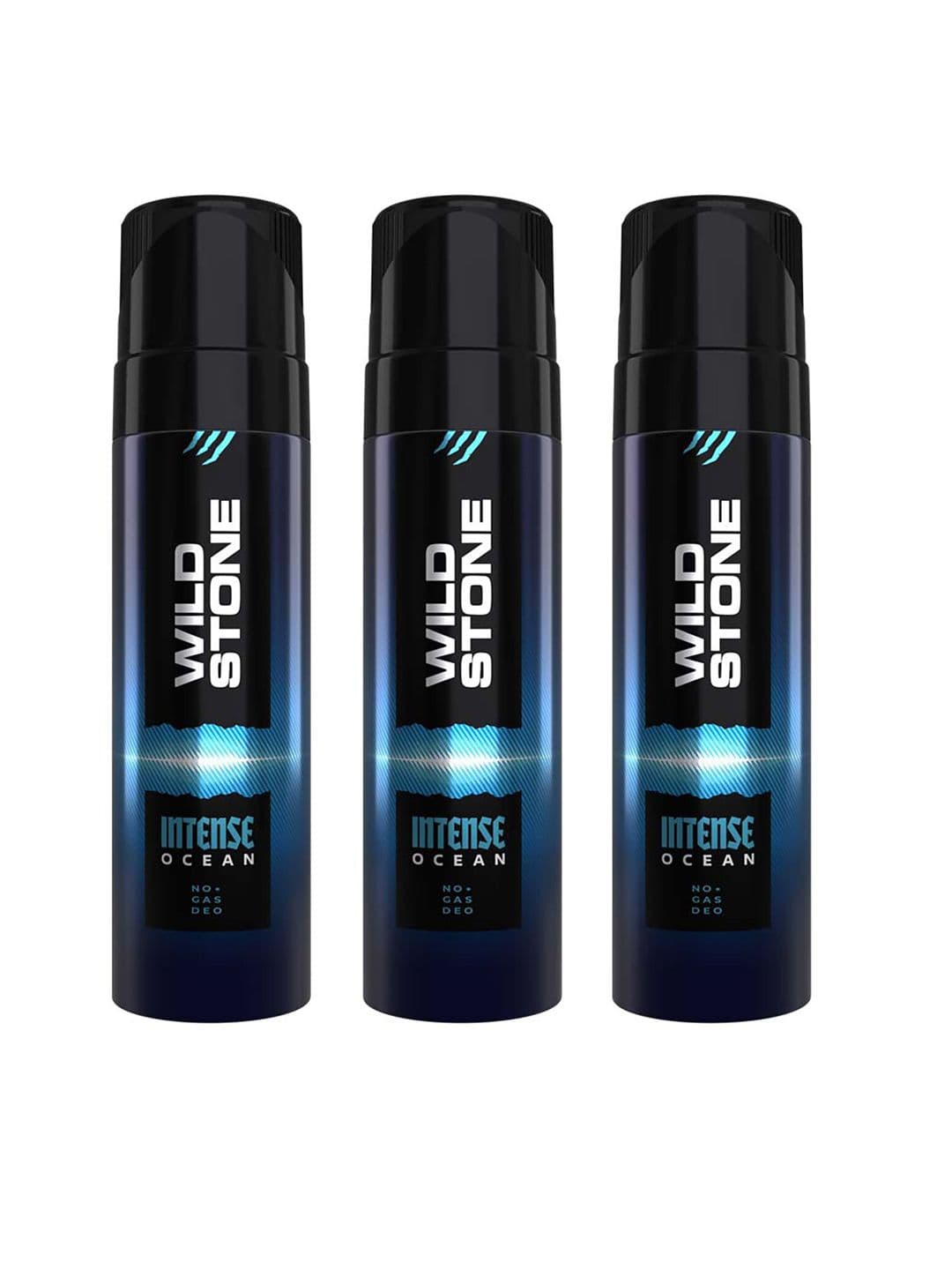 Wild Stone Set Of 3 Intense Ocean No Gas Deodorant - 120ml Each - view 1