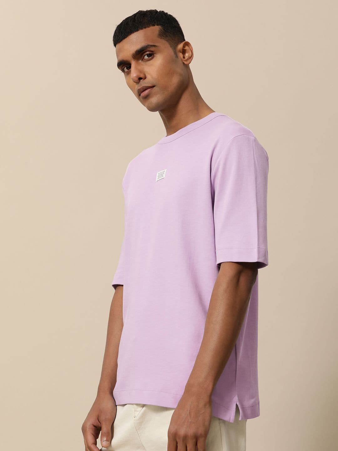 Mr Bowerbird Men Lavender Cotton Philosophy Oversized T-shirt - view 1